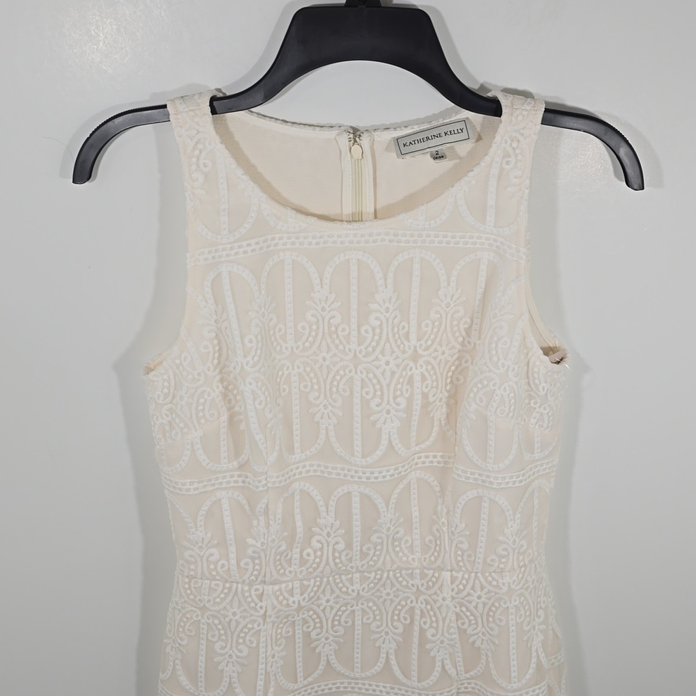 {Katherine Kelly} NWT Drea Off White Lace Dress - Size 2 - Picture 4 of 15
